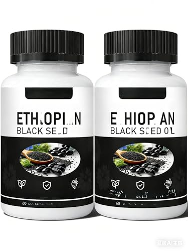 Aceite de semilla negra etíope prensado en frío, 2 unidades