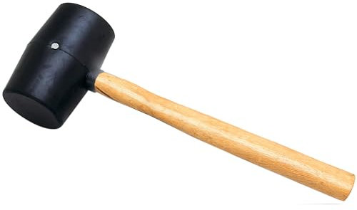 Performance Tool W1146 Rubber Mallet with Hardwood Handle, Non-Marring and Multi-Purpose for Home and Shop