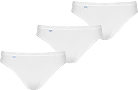 Sloggi Women's Basic+ Tai 3 Pack Brief, White, 12 (Pack of 3)