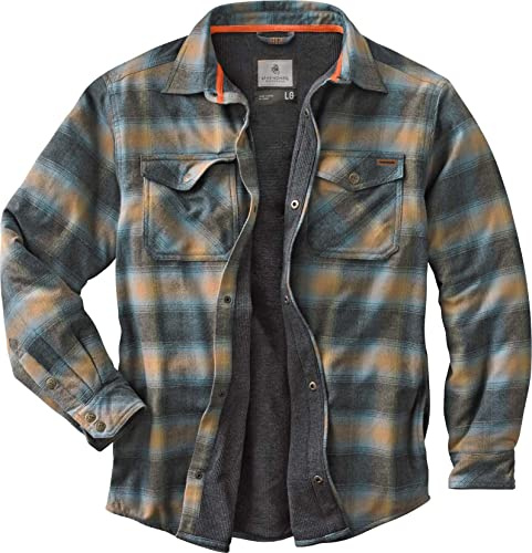 Legendary Whitetails Mens Thermal Lined Shirt Jacket Insulated Shacket Sky