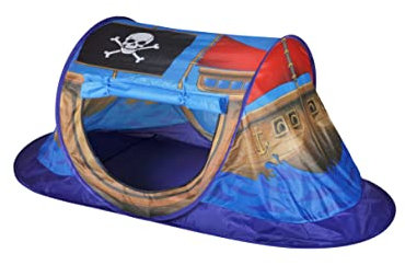 Knorrtoys 55430 - Pop Up Zelt Piratenboot, Blau
