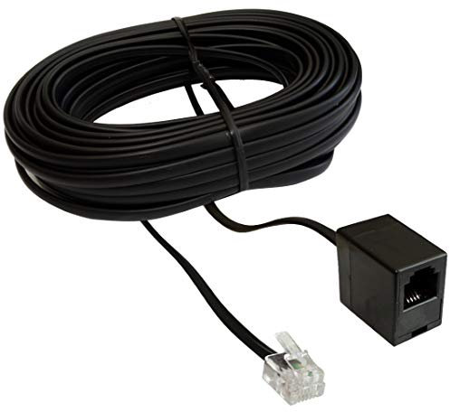 AERZETIX: Verlängerungskabel männlich weiblich 10 m Stecker Telefonkabel Internet ADSL Modem RJ11 6p4c C42865