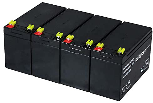 akku-net Batteria al piombo adatta per APC Smart UPS SMT1500RMI2U 12 V 7,2 Ah, 12 V, acido piombo