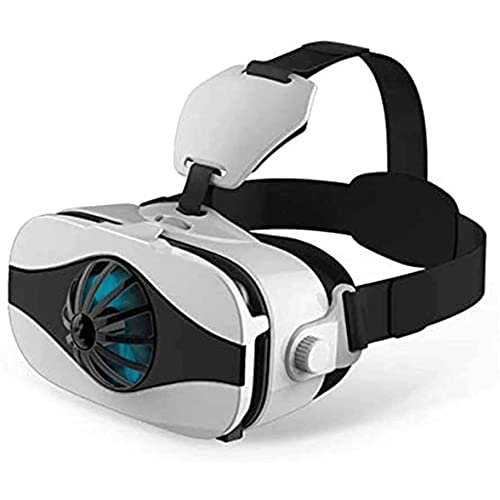 XIXIDIAN Fan Type VR Glasses, Virtual Reality 3D Gaming Glasses Headset All-in-one Headset Goggles with Heat Dissipation Design Adjustable Pupil