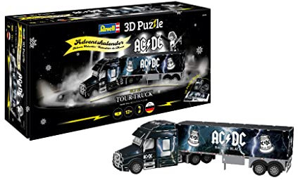 Revell Adventskalender AC/DC Truck I Modell Adventkalender I Adventskalender für Jung Alt I Adventkalender zum Basteln I Adventkalender zum Selbermachen I Ab 10 Jahren