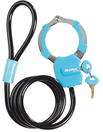 MASTER LOCK Kabelschloss mit Schlüssel [Kabel 1m] 8275EURDPROBLU – Ideal für Scooter Roller, Fahrrad, Kinderwagen, Sportausrüstung