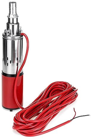HEXEH water pump submersible 60m 12V/24V Durable Solar Water Pump 280W High Lift Deep Well Pump DC Screw Submersible Pump Agricultural Irrigation Garden Home (Size : 12V)
