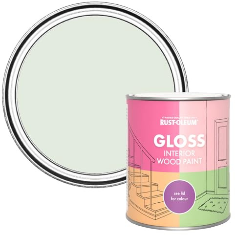 Rust-Oleum Green Interior Wood Paint in Gloss Finish - Sage Mist 750ml