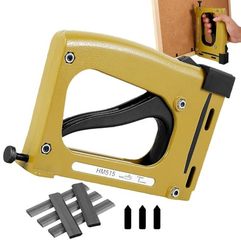 Whrcy Agrafeuse pour cadre photo, pilote de point de cadre, Agrafeuse à cadre manuel réglable, pilote de point de poussée, Outil de cadrage manuel Portable, outils de cadrage d' pour cadres