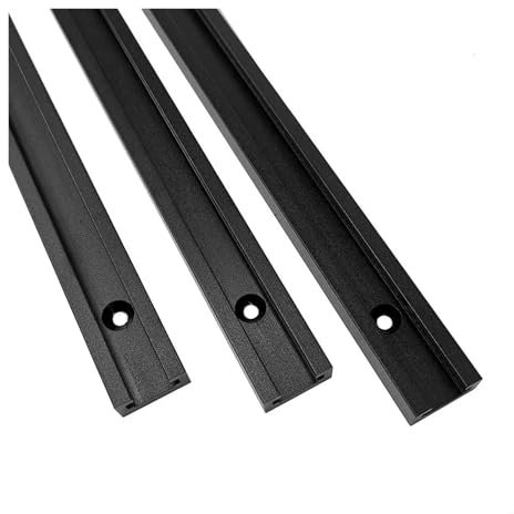 SynapSYA 300-1220 mm T-Slot-Gehrungsschiene for die Holzbearbeitung, Aluminiumlegierung, T-Spur, Gehrungslehre, Schienenschlitz for die Holzbearbeitung, Werkbankwerkzeuge T Nut Schiene(500mm)