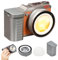 JINBEI 40W Luce video a LED portatile con batteria integrata da 2400mAh Controllo app per obiettivo regolabile, 96+ illuminazione COB bi-colore a uscita continua 2700K-6500K