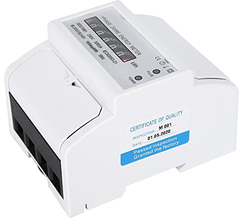 Compteur d'énergie électrique à Longue Durée de Vie, Compteur sur Rail DIN, équipement électrique Domestique et Industriel pour Systèmes Sous-métriques