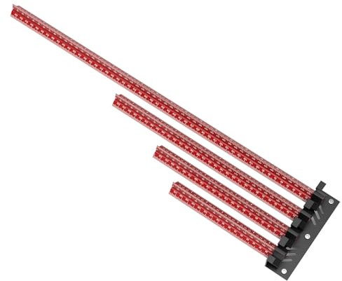 CDIYTOOL Dreiecklineal Aluminium Architekten Lineal Metrisch und Imperial Doppelzweck 6/8/12/20 Zoll Hexscale Lineal mit Anschlag für Architekten Ingenieure Designer
