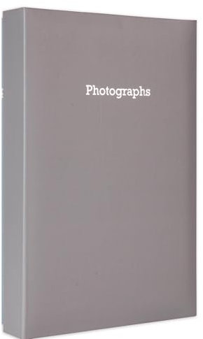 Large Memo Slip In Photo Album Holds 300 6 x 4 Photos (10x15cm) (Silver)