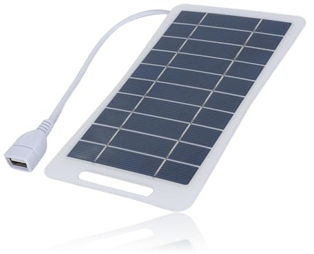 Mini Panneau Solaire Pliable, Chargeur de Panneau Solaire USB pour Smartphones, Tablettes, Caméra