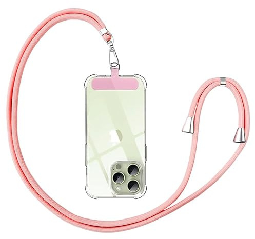 Anfire Handykette Universal für alle Smartphones,handyband zum umhängen mit Pad,Handyband Kordel Kette für Outdoor, Reise, Unterweg Handy-Halterung,Einstellbar und Abnehmbar.