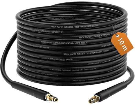 10m / 32Ft High Pressure Washer Replacement Hose for Karcher K Series K2 K3 K4 K5 K6 K7, High-Pressure Reinforced Hose with Quick Click Plug Connector,Jet Wash Pipe Cleaning Car Road Garden
