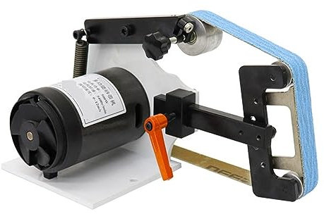 Smerigliatrice da banco, 660x25mm Levigatrice a nastro Levigatrice Rettifica Lucidatrice 700W Strumenti for affilare Levigatrice a nastro Lucidatrice regolabile Temperamatite,Ad alta potenza