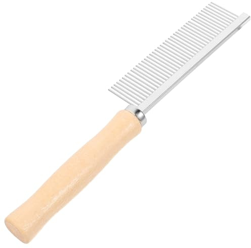 DIKACA Peine de Madera para Gatos y Perros Peine para Desenredar Pelo de Gatos Accesorios de Cuidado para Mascotas Cuidado de Animales Casa