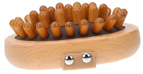 GARVALON Holz Massagebürste mit Luftkissen für Tiefengewebemassage Ergonomisches Design Sicher für Haut Fördert Durchblutung Vielseitiger Spa massager für Zuhause zur Muskelentspannung