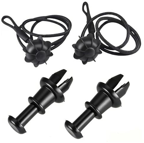 Jetstream 2 Stück Auto Kofferraum Hutablage Halteband, Heckablage Strap Ersatz, Haltebänder Kofferraumabdeckung Band, Kofferraumklappen Halterung, Kompatibel mit VW Golf 6 5 4, MK6, MK5, GTI, R20