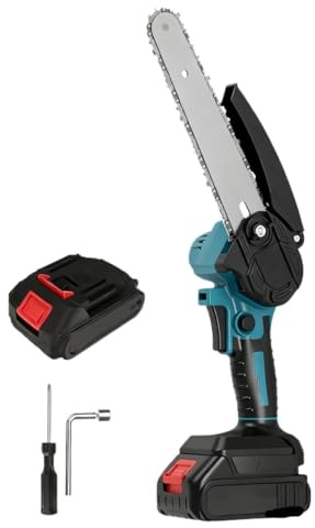 Reciprocating Saw, 21V 8inch Portable Electric Pruning Saws Small Wood Splitting Chainsaw Brush Motor One-Handed Woodworking Tool for Garden Orchar(Capacity10*1)