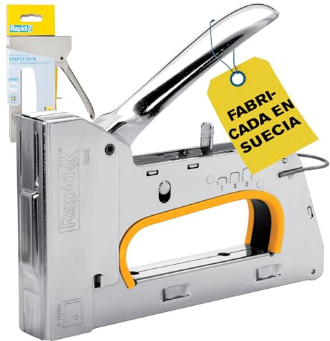 Rapid R33 PRO Graffatrice Manuale per Graffe n. 13, Dotata di Impugnatura Ergonomica, Regolatore di Forza in 3 Fasi, Adatta per Lavori di Tappezzeria Pesante, Realizzata in Svezia (5001669)