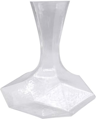 MAGICLULU Decanter per Vino Creativo in Vetro a Bocca Inclinata, Decanter Veloce per Uso Domestico, Esalta Aroma e Gusto, Design Geometrico Elegante per Casa e Ristorante
