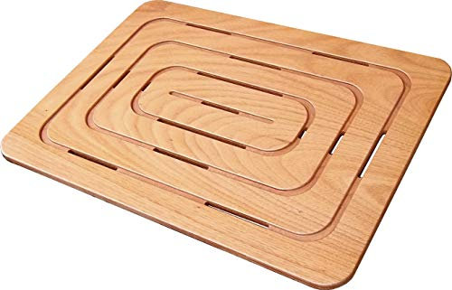 CASTELMERLINO 139 Pedana Doccia in Compensato Marino di Okumè cm 79 x 56 per Piatti Doccia cm 100 x 70