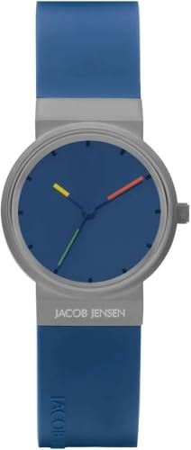 Jacob Jensen Damen-Uhren Analog Quarz One Size Blau 32020798