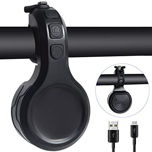Campanello per bicicletta, campanello elettrico per bicicletta, 80 db, 120 dB, campanello per bicicletta, elettronico, USB, ricaricabile IPX6, impermeabile, accessorio per bicicletta per mountain bike