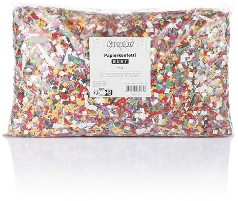 KarneLux Coriandoli di carta per feste di carnevale, compleanno dei bambini, Capodanno e matrimonio, decorazione da tavolo, 800 g, multicolore
