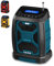 UEME 5W Rugged DAB/DAB+ FM Cordless Site Radio, Bluetooth, USB Rechargeable, Blue/Black