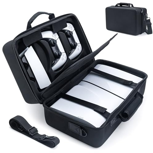 Mcbazel Carrying Case for New PS5 Slim, Protective Case Travel Storage Bag for PlayStation 5 Slim Console,Controller, Cables and Other Accessories