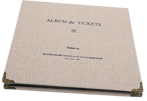 SHINEOFI Libro De Recogida De Billetes Álbum De Billetes Portátil Álbum De Tarjetas Para Almacenamiento De Recuerdos Para Colección De Entradas De Cine De Tren y Tarjetas De Viaje