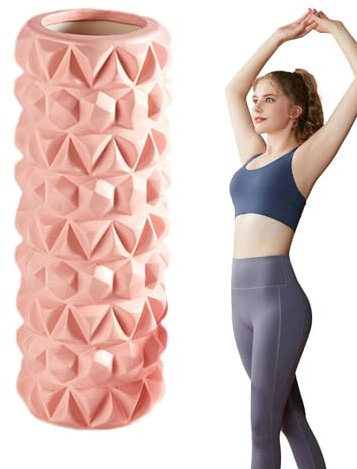Espuma de rodillo de yoga,Rodillo de espuma de tejido profundo - Masajeador de tejido profundo,Recuperación muscular en piernas y brazos, mejora la movilidad y la circulación para ejercicios