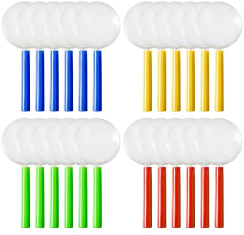 Lot de 12 loupes pour Enfants, Mini-loupes pour Petits explorateurs en 4 Couleurs, idéales pour Les Coffrets de détectives et Les détectives médicaux, Design Ergonomique pour Un Confort Optimal.