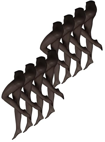 NUR DIE Damen Strumpfhose Supersitz Große Größen 20 DEN 8-Pack - extra weiter Bund, perfekte Passform, seidig matt, figurfreundlich & komfortabel für Curvy Frauen