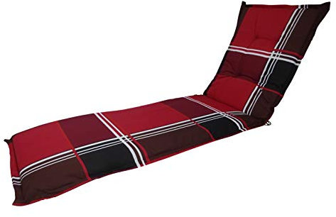 Madison 8 cm Luxus Rollliegenauflage A 023 rot kariert