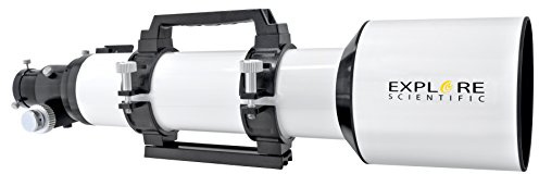 Explore Scientific ED Apochromat 80mm Linsenteleskop Triplett-Optik, Hoya FCD01-ED Glas, Polystrehl über 0,9, 2'' Zenitspiegel, 99% Reflektion, für Astronomie und Fotografie