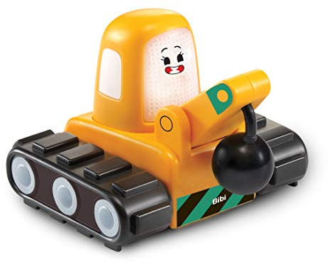 VTech TUT TUT Cory Flitzer - Bibi Baustelle – Spielzeug-Auto mit der Originalstimme aus der TV-Serie auf Netflix, Musik, aufleuchtender Taste und spannenden Geräuschen – Für Kinder von 1-5 Jahren