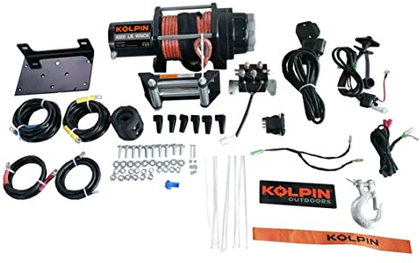 Kolpin Kit de cabrestante - 6000 Libras - Cuerda sintética