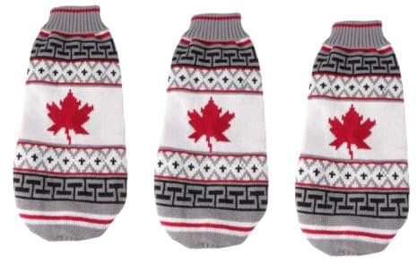 FRCOLOR 3St Haustier-Weihnachtspullover Bedrucken von hundebekleidung Welpen-Weihnachtskostü Stricken Kleiner Hundepullover Weihnachtskleidung für Hunde Welpenpullover dreidimensional