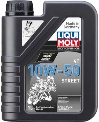 Liqui Moly 21725 Motorbike 4T 10W50 Street | 1L Kanister Kunststoff | Motorbike 4T 10W-50 Street