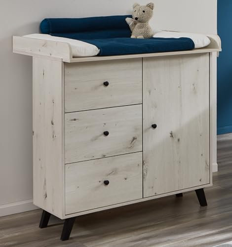 Arthur Berndt Wickelkommode mit abnehmbarem Wickelaufsatz Lavea White Oak