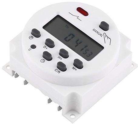 Reloj Temporizador Cuadro Electrico LCD Control Digital Programable Temporizador De Alimentación Interruptor Relé De Tiempo Temporizador Digital Programable 220V (24V)