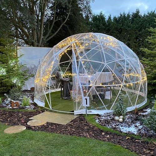 WDDEYYDS Carpa de Burbujas Casa Domo de jardín Transparente Invernadero de jardín para 4-6 Personas Cúpula de jardín de 3,6 m / 12 pies Refugio con Dosel para Patio Impermeable para Fiesta