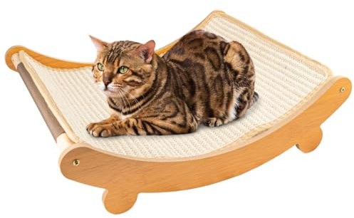 Tiragraffi per Gatti L/XL - XXL Supporto per Grattare, Alta Durabilità, Design Elegante, Base Stabile, Facile da Montare, Ideale per Gatti di Taglia Grande e Media