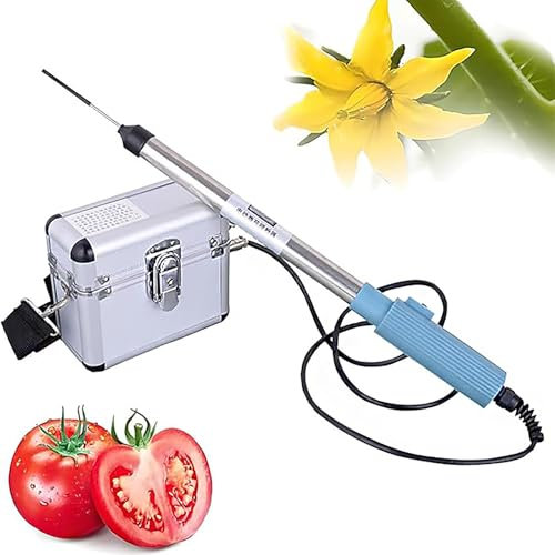 KHZKHC Impollinatore Elettrico per Pomodori, Impollinatore Portatile, Strumento Automatico per L'impollinazione di Cetrioli E Pomodori in Serra, velocità 4800 Giri/min, Aumento della Resa