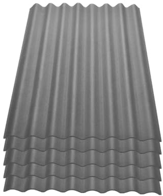 Onduline Easyline Dachplatte Wandplatte Bitumenwellplatten Wellplatte 5x0,76m - grau